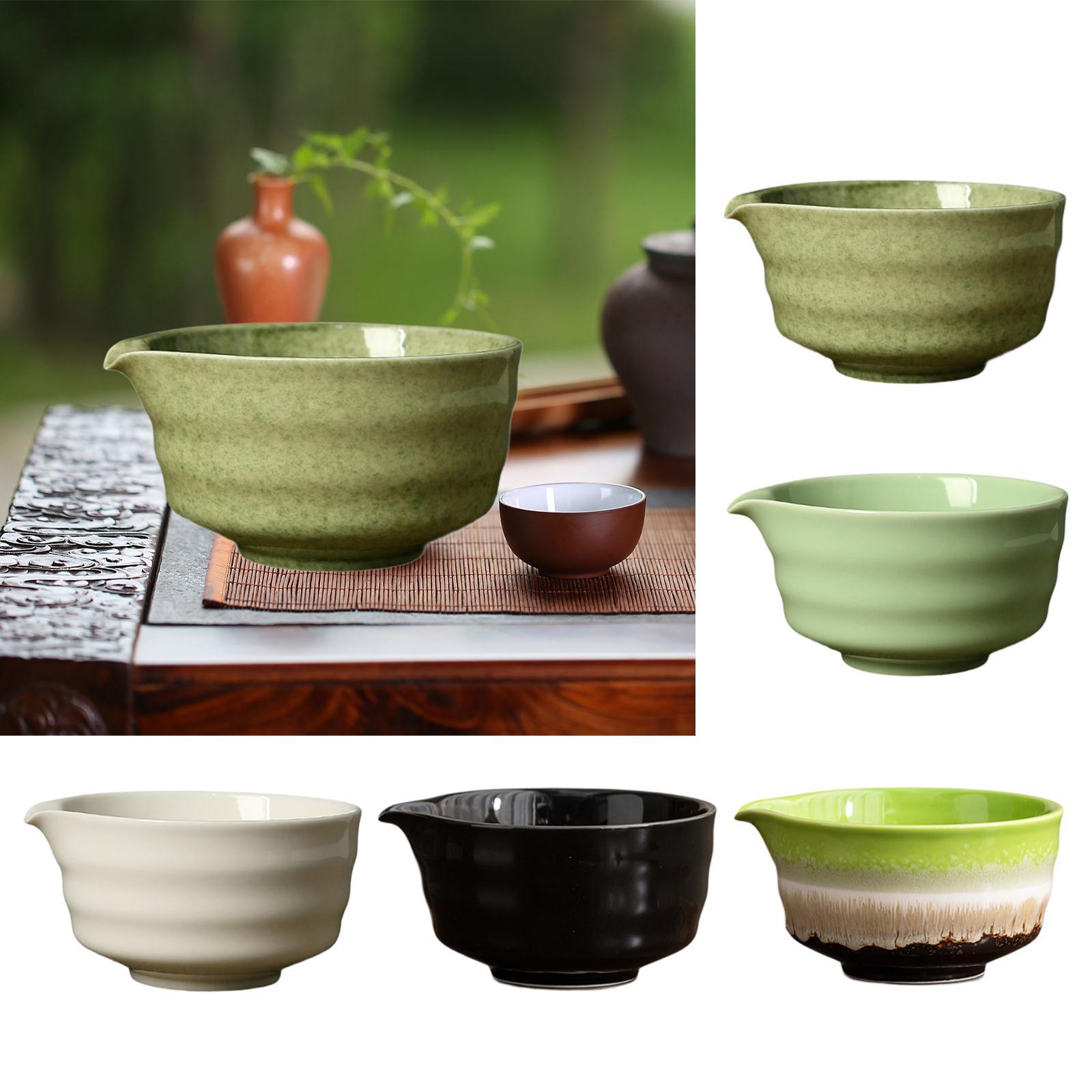 Ceramic Matcha Bowl with Spout - Handmade Ceramic Mug 评论和价格