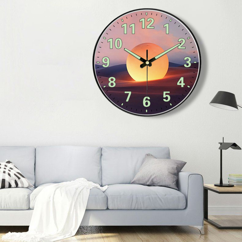 1pc Fashion Luminous Wall Cloc - Luxury Lifestyle Dark 评论和价格