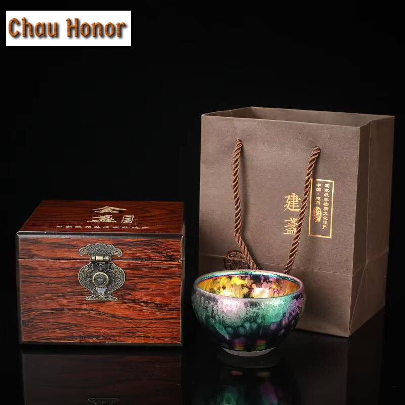 Boutique Colorful Jianzhan Kil - Handmade Ceramic Mug 评论和价格