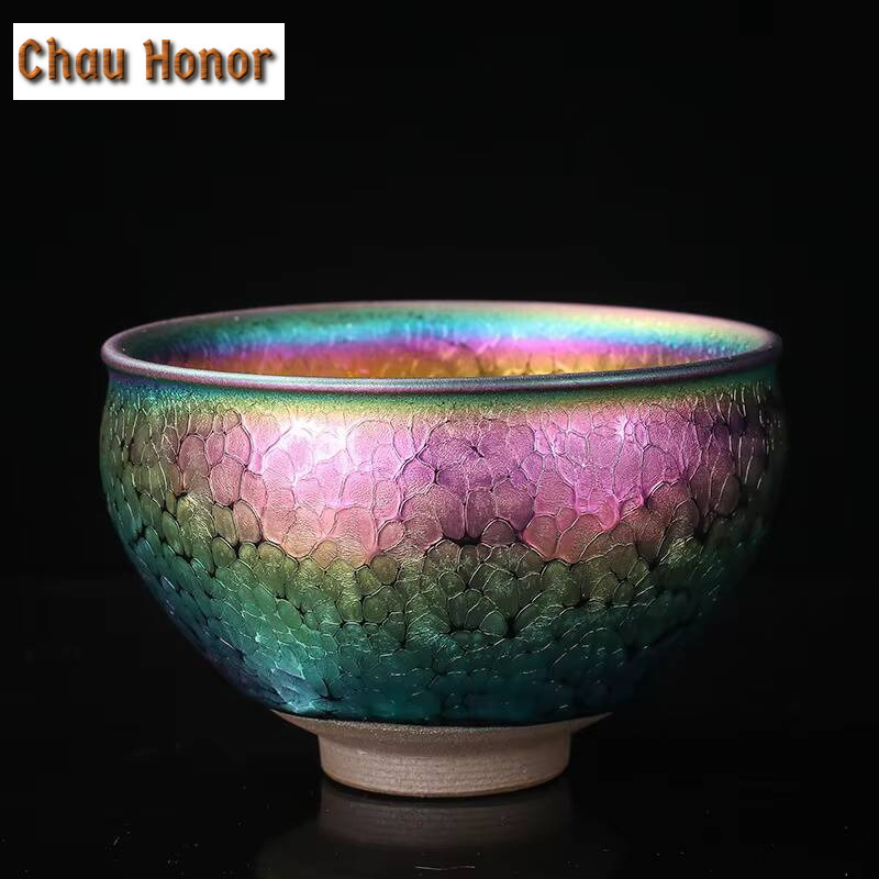 Boutique Colorful Jianzhan Kil - Handmade Ceramic Mug 评论和价格