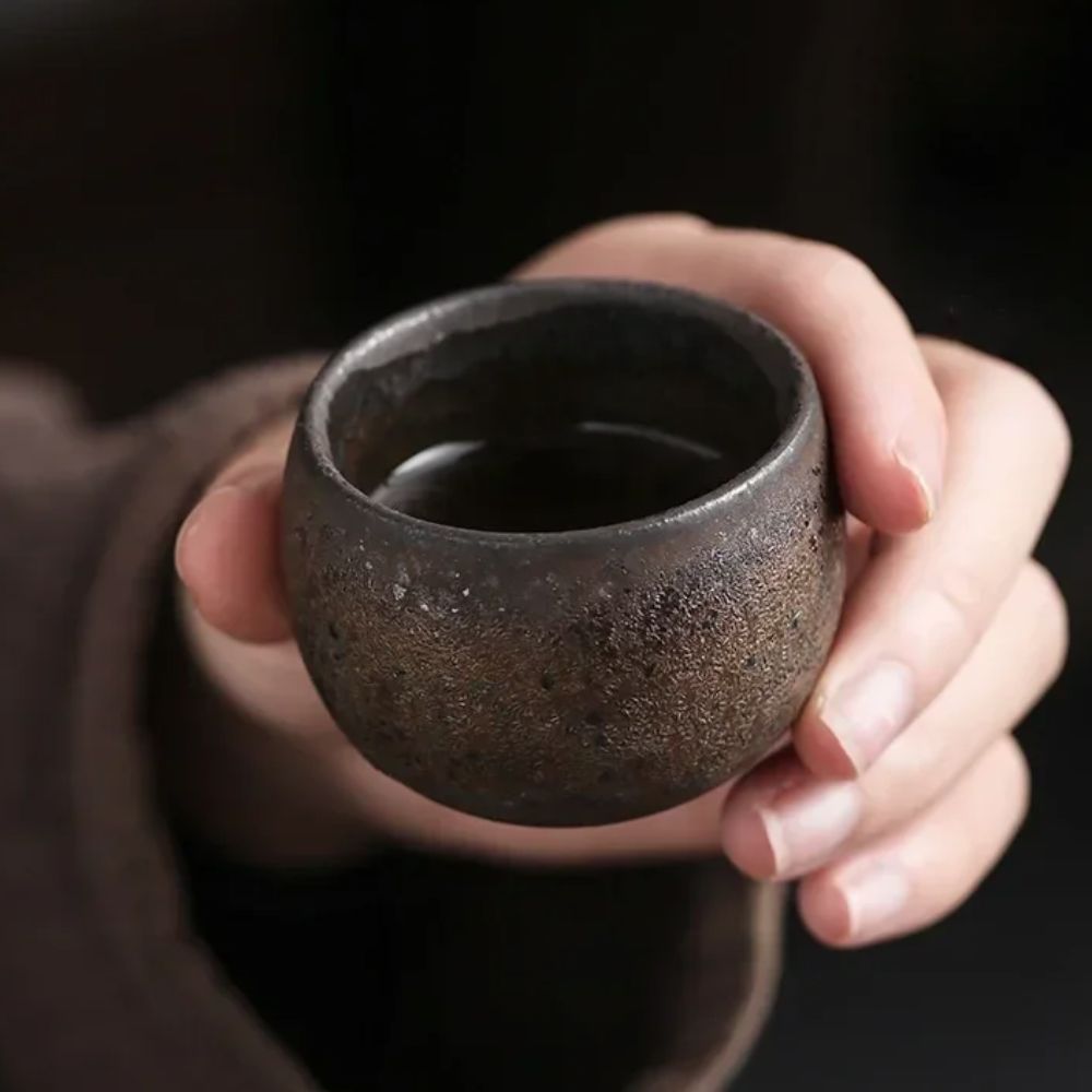 Kung Fu Tea Set Japanese Stone - Handmade Ceramic Mug 评论和价格