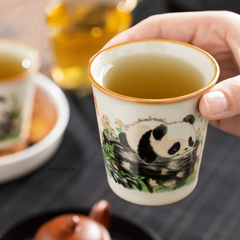 1 Pc Chinese Tradition Ru Kiln - Handmade Ceramic Mug 评论和价格