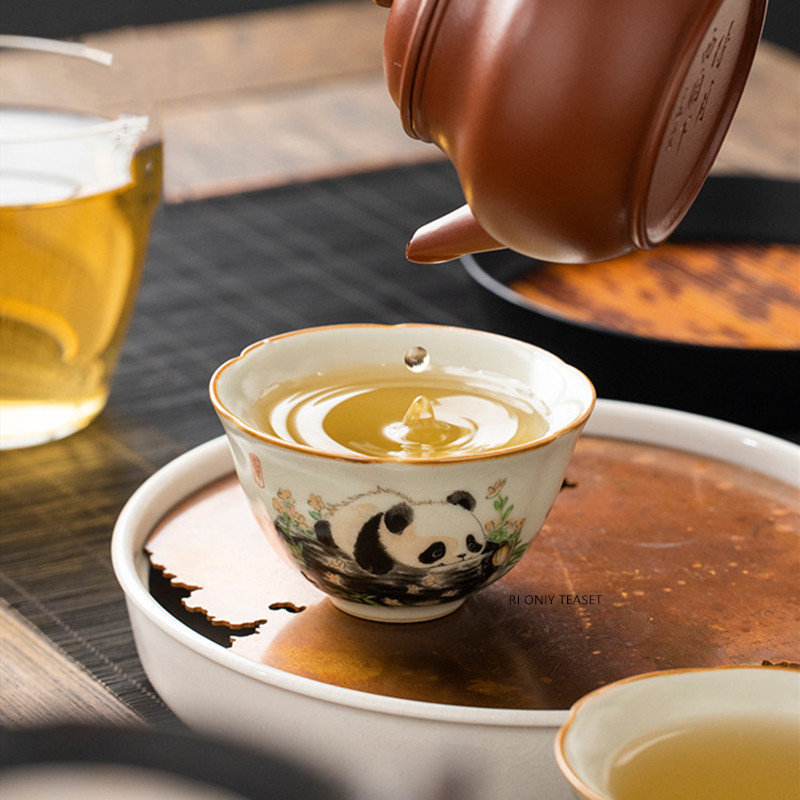 1 Pc Chinese Tradition Ru Kiln - Handmade Ceramic Mug 评论和价格