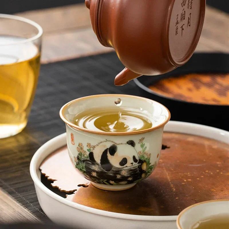 1 Pc Chinese Tradition Ru Kiln - Handmade Ceramic Mug 评论和价格