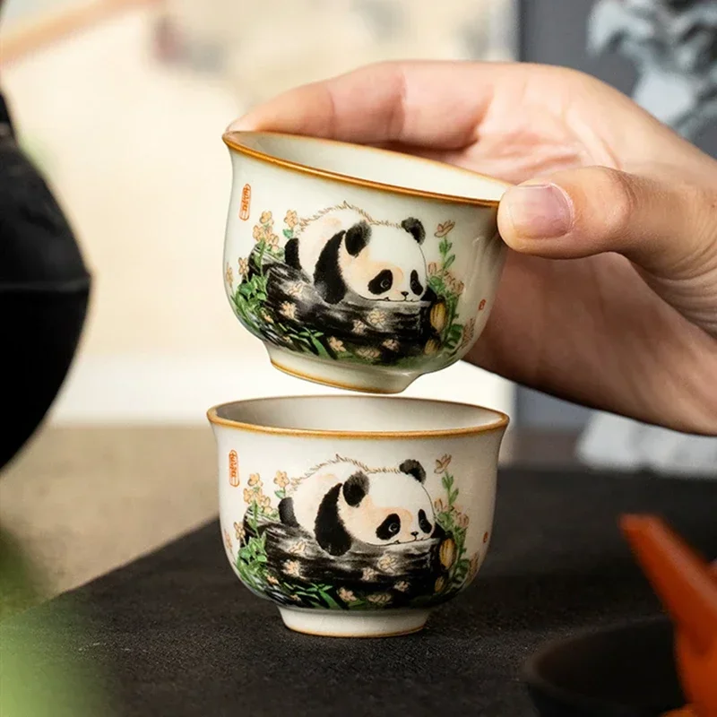 1 Pc Chinese Tradition Ru Kiln - Handmade Ceramic Mug 评论和价格
