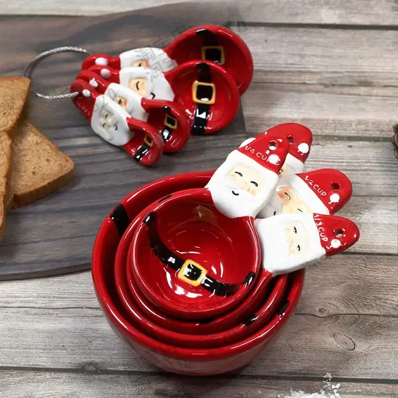 4pcs Christmas Measuring Spoon - Handmade Ceramic Mug 评论和价格