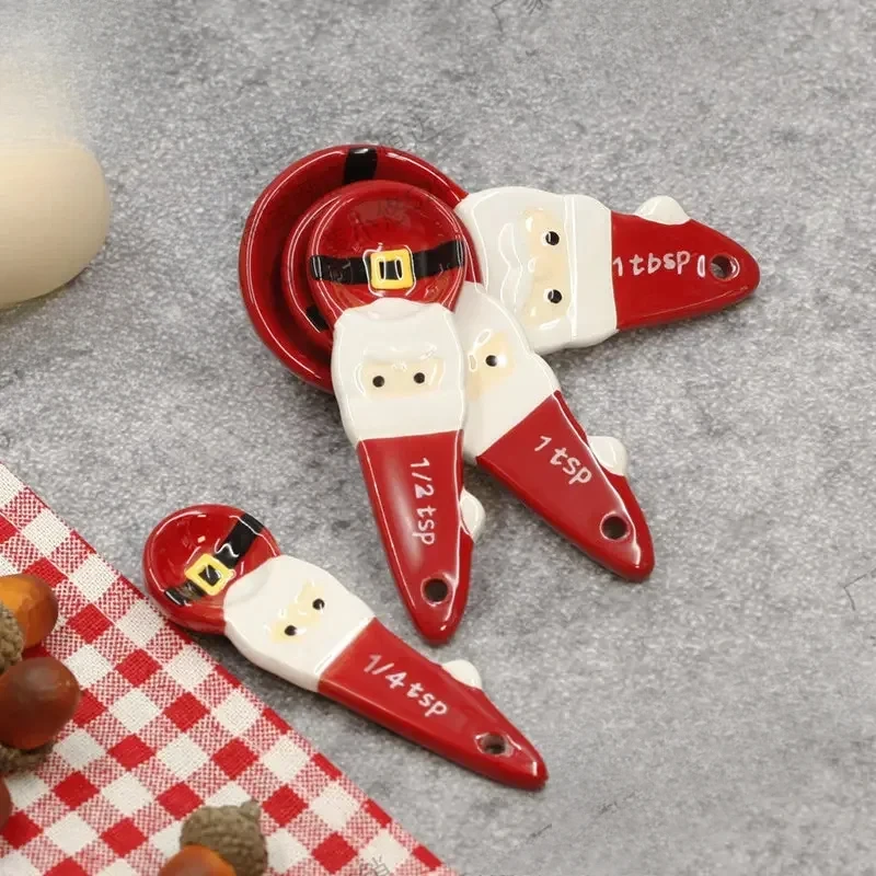 4pcs Christmas Measuring Spoon - Handmade Ceramic Mug 评论和价格