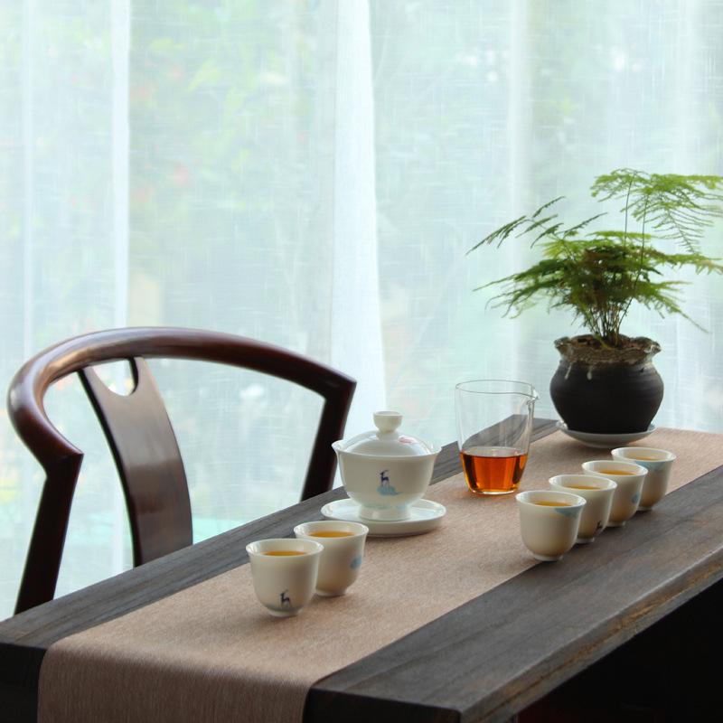 Gongjiu Color Deer White Porce - Handmade Ceramic Mug 评论和价格