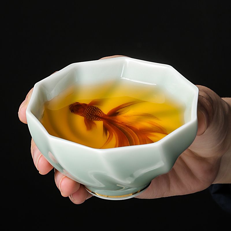 Creative Celadon Teacups Handm - Handmade Ceramic Mug 评论和价格