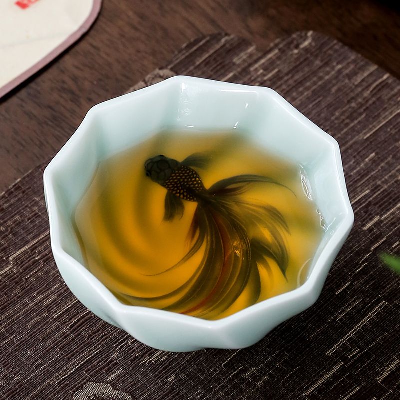 Creative Celadon Teacups Handm - Handmade Ceramic Mug 评论和价格