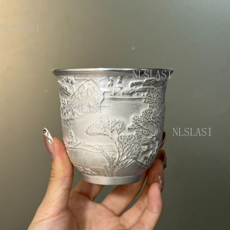 Silver Inner Pot Kung Fu Ceram - Handmade Ceramic Mug 评论和价格