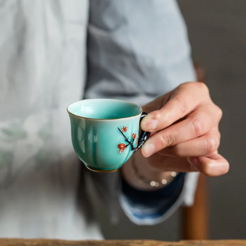 Chinese Handmade Plum Pattern  - Handmade Ceramic Mug 评论和价格