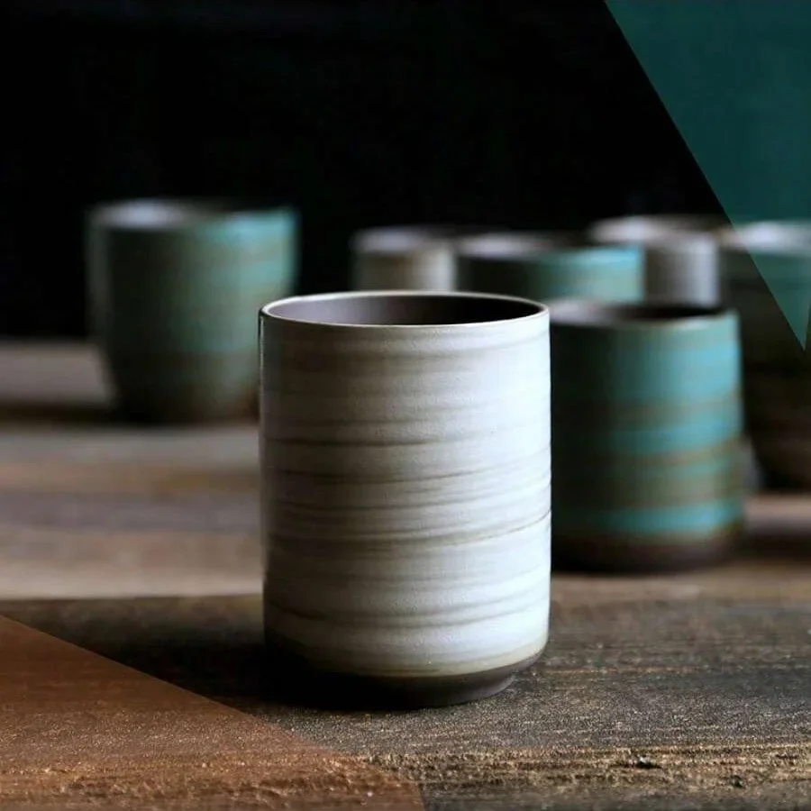 Hand-Painted Crackle Glaze Sto - Handmade Ceramic Mug 评论和价格