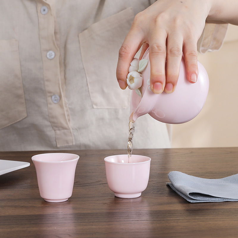 Handmade Pink Flower Ceramic T - Handmade Ceramic Mug 评论和价格